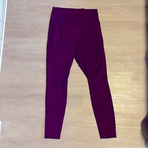 Plum yoga pants